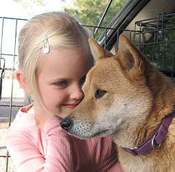 Girl and Dog